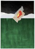 Collage auf Leinwandkarton, 50 x 70 cm, Signiert, Datiert. Preis: auf Anfrage. Mit PVC-Bilderrahmen schw. 50 x 70 cm. Kontakt: fmfischer@gmx.de